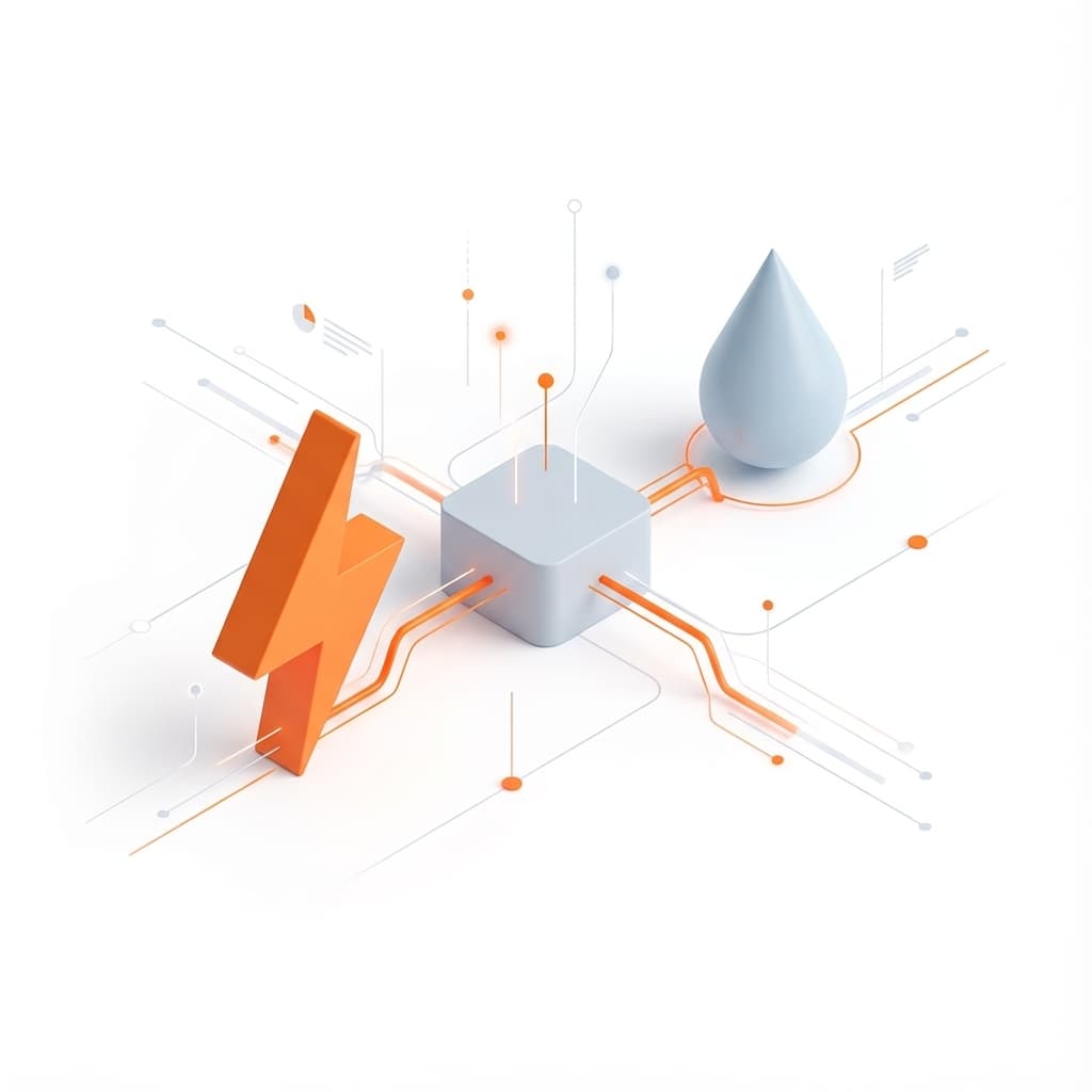 전기, 수도, 발전기 플랜